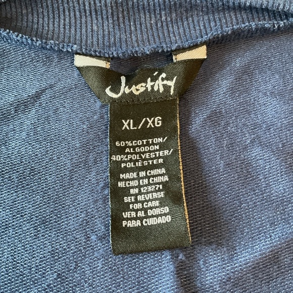 Justify Blue Knit Top - Picture 5 of 6